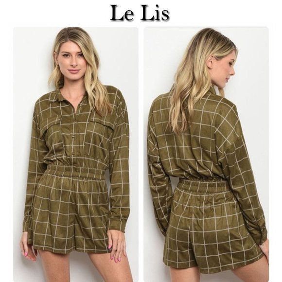 Le Lis Pants - Le Lis Long Sleeve Romper Sz Medium NWT